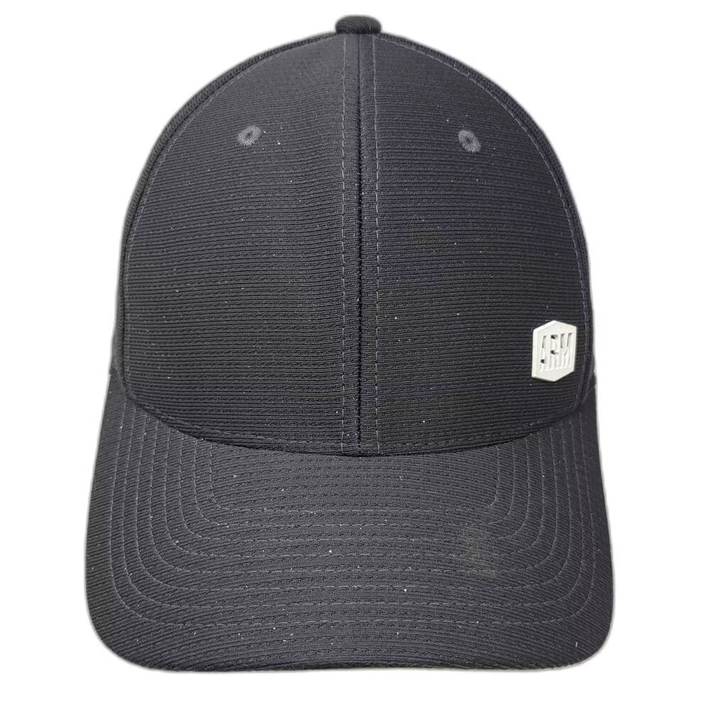 Vivint Baseball Cap Gray Fitted Hat Size M ARM Logo Dealer Embroidered Textured
